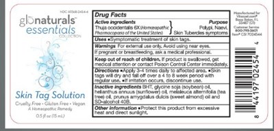 Skin Tage Solution Label (Glonaturals Skin Tag Solution Label)